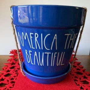 🧨 RARE 🧨 Rae Dunn AMERICA THE BEAUTIFUL planter